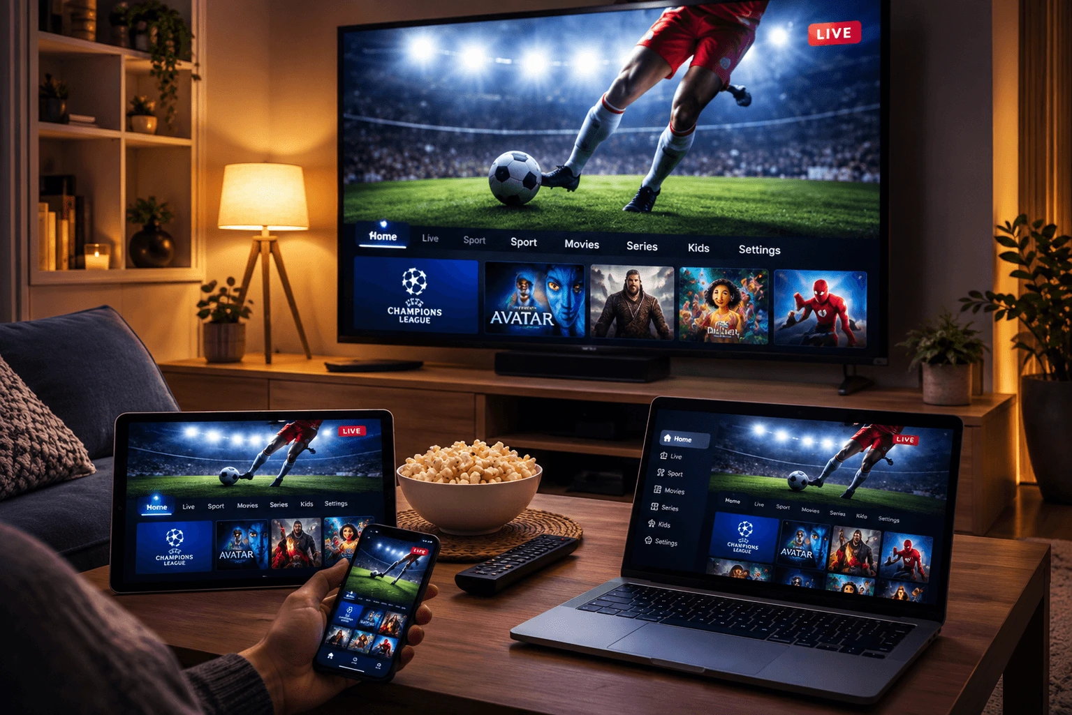 IPTV multi-écrans plusieurs appareils